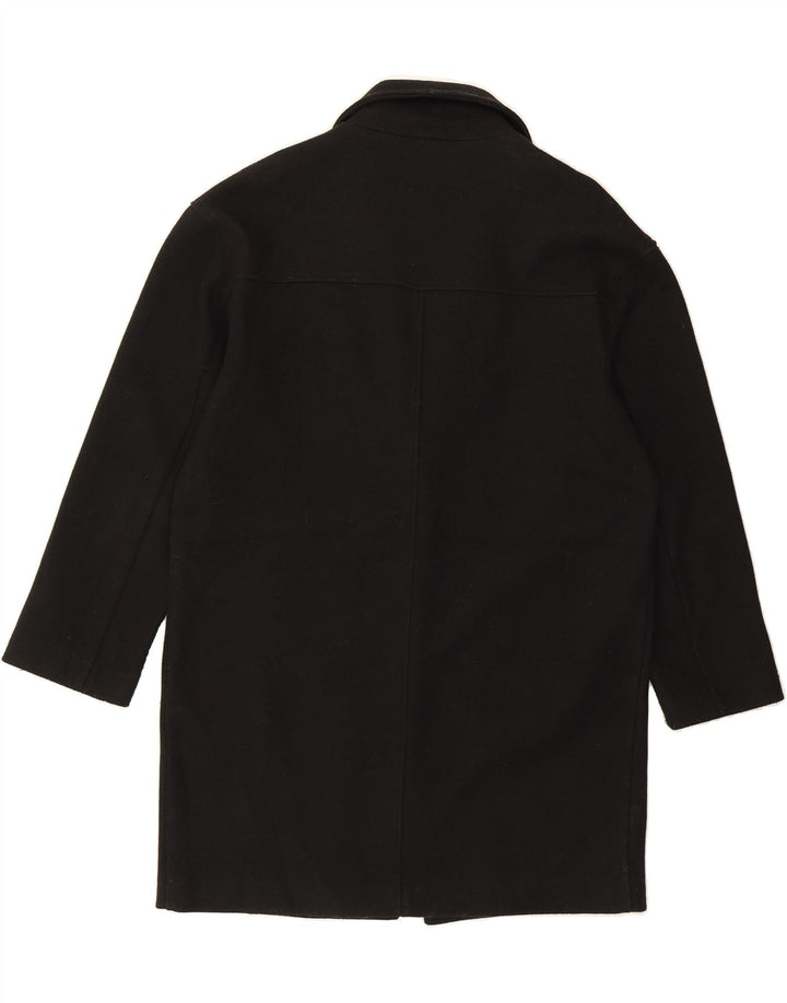 TOPSHOP Womens Oversized Overcoat UK 10 Small Black Wool Vintage Topshop and Second-Hand Topshop from Messina Hembry 