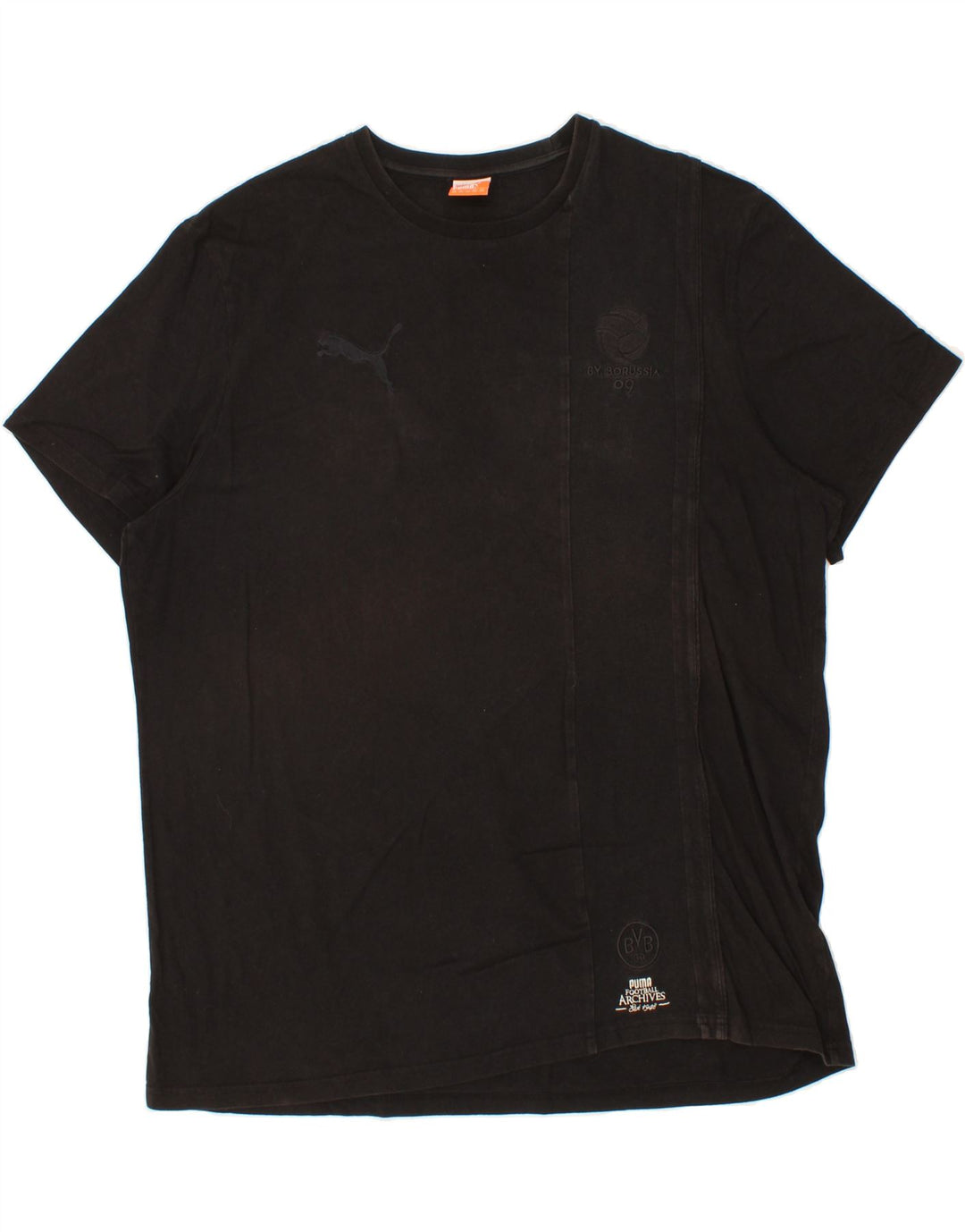 PUMA Mens T-Shirt Top 2XL Black Cotton Vintage Puma and Second-Hand Puma from Messina Hembry 