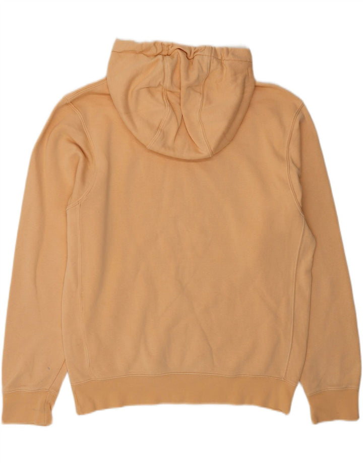 NIKE Mens Hoodie Jumper Small Orange Cotton