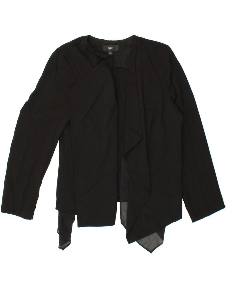 MOSSIMO Womens Open Blazer Jacket UK 16 Large Black Polyester Vintage Mossimo and Second-Hand Mossimo from Messina Hembry 
