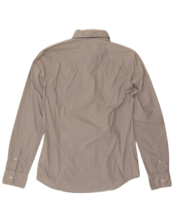 Guess Mens Shirt Medium Grey Pinstripe Cotton