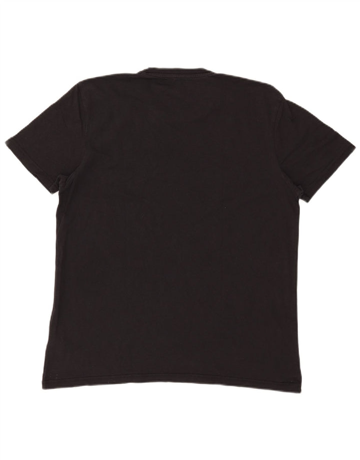 Alpha Industries Mens T-Shirt Top Medium Black Cotton