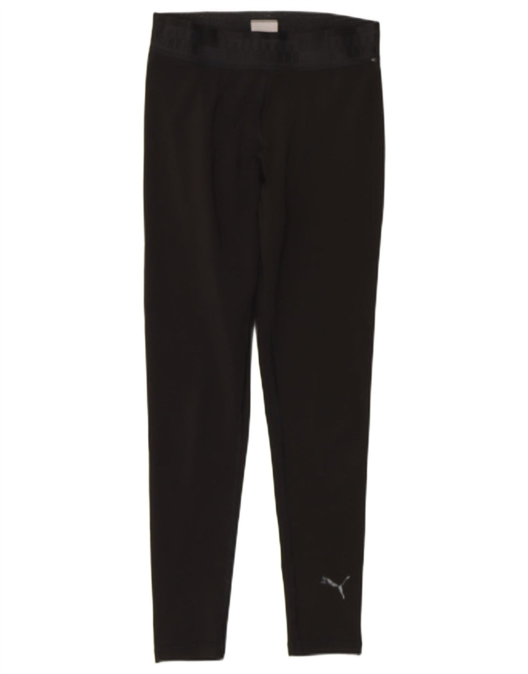 PUMA Womens Graphic Leggings UK 8 Small Black