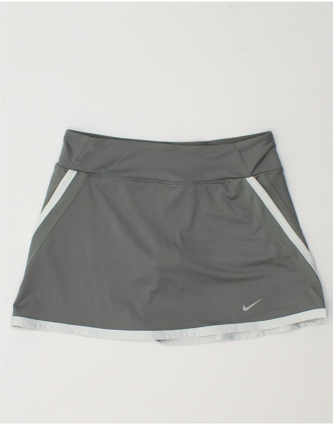 Nike Damen Dri Fit Skort UK 14 Large Graues Colourblock-Polyester