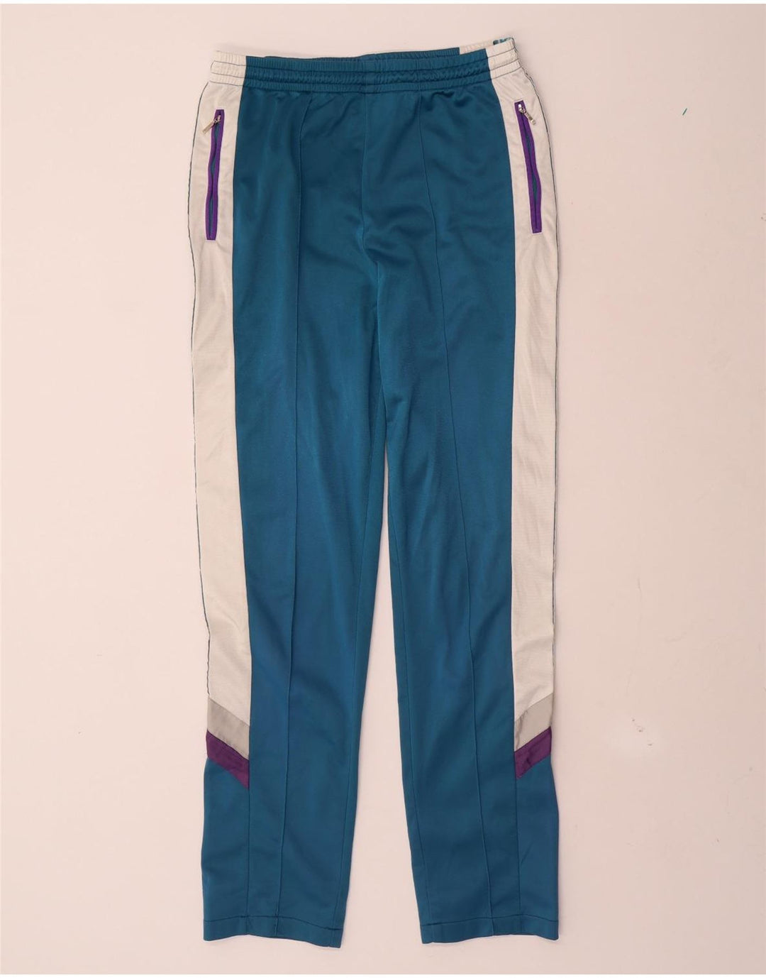 ASICS Mens Graphic Tracksuit Trousers IT 46 Small  Blue Colourblock