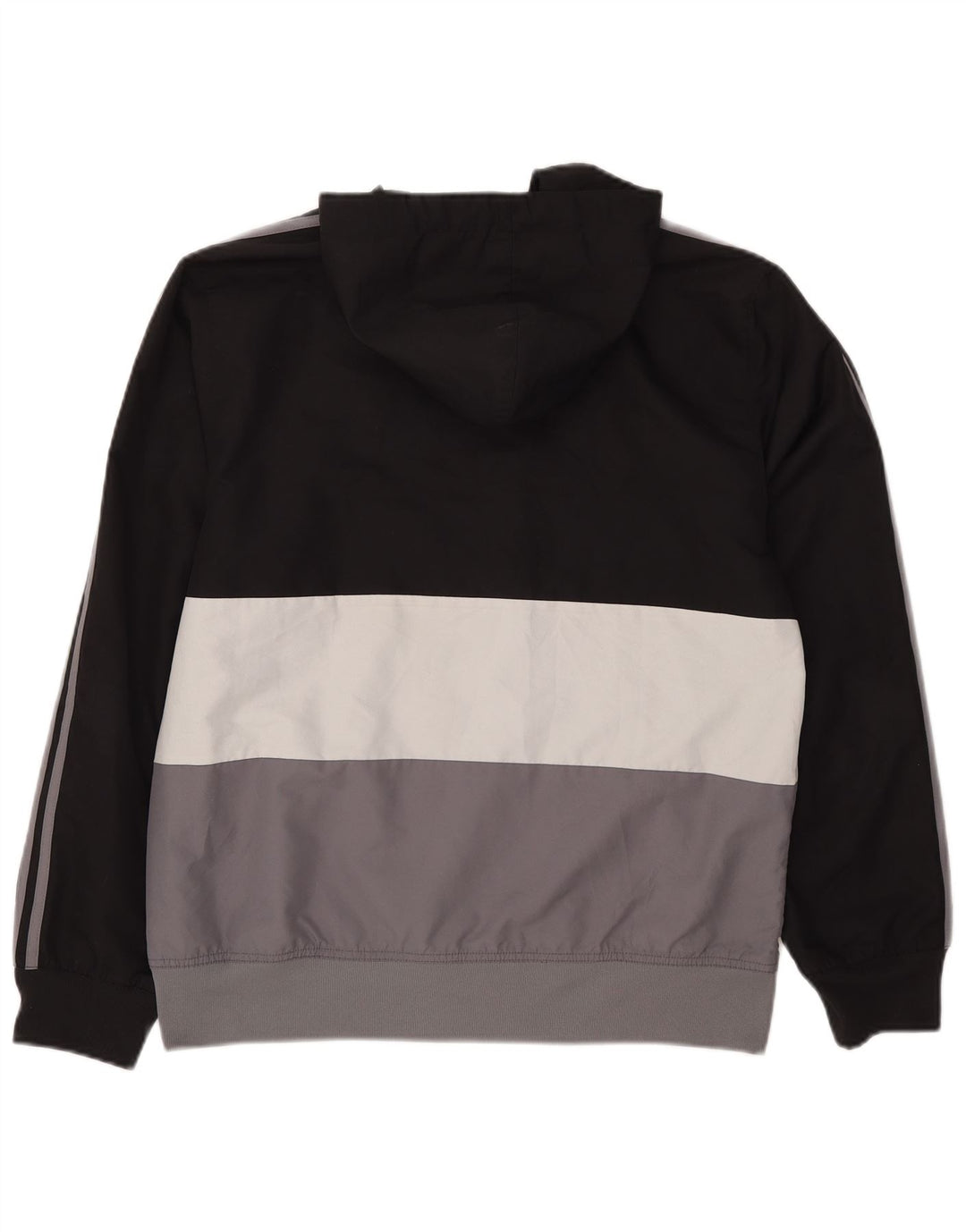 Adidas Veste de survêtement à capuche pour homme Noir moyen Polyester colour block