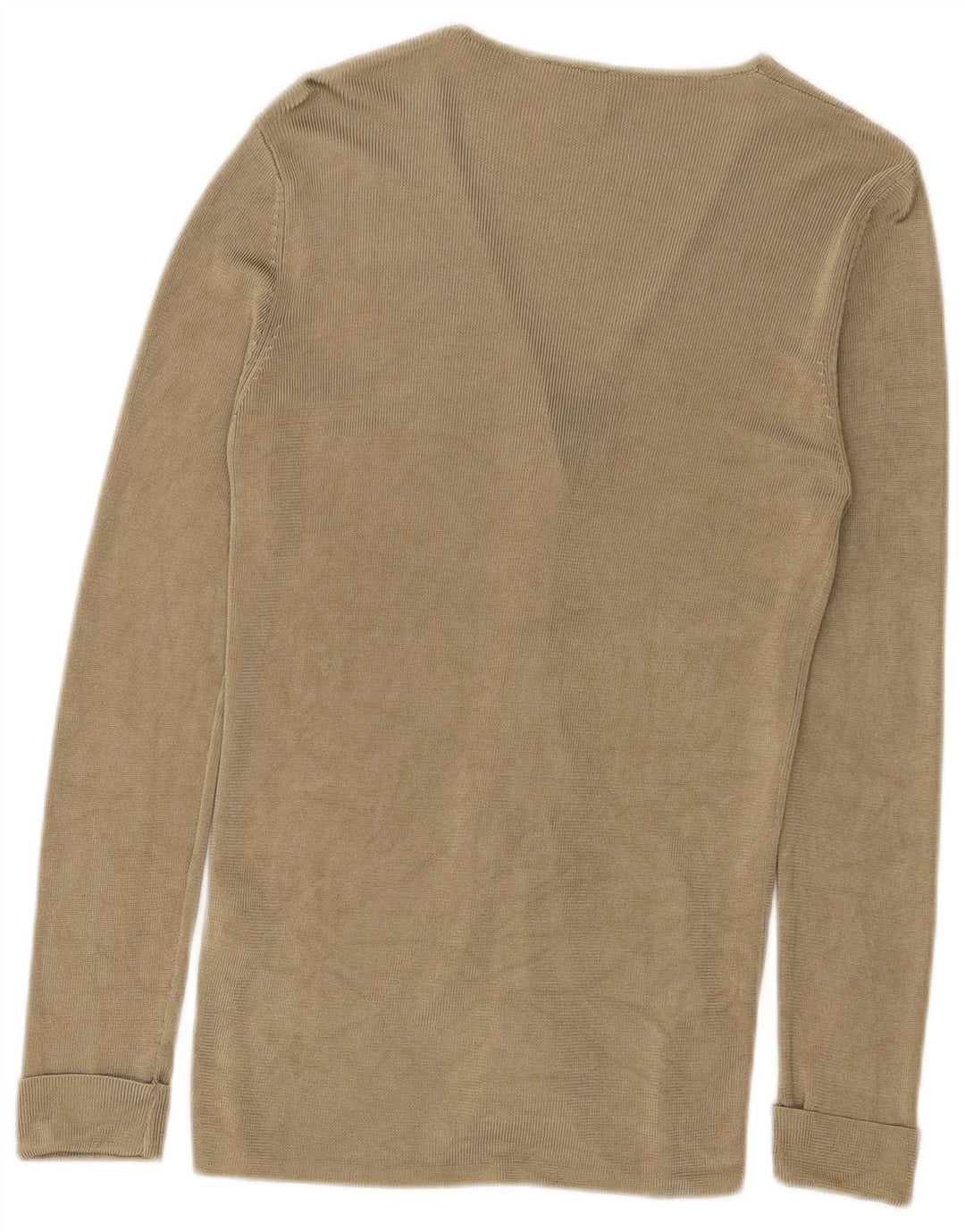 Oui Womens Cardigan Sweater UK 12 Medium Khaki Viscose