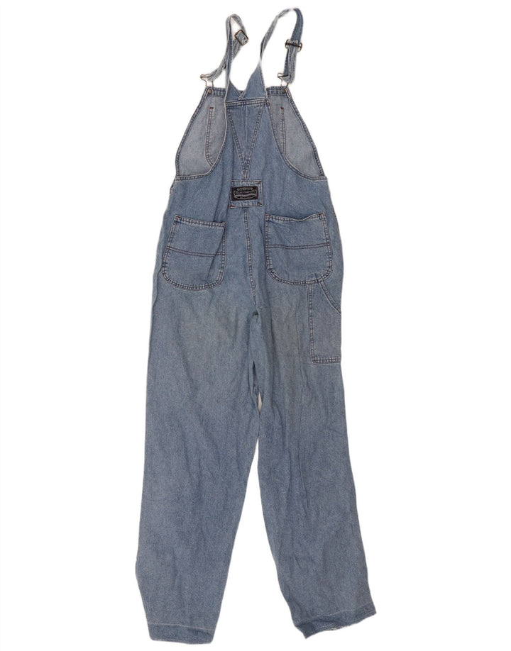 Lynlås Dame Cargo Dungarees Jeans W36 L29 Blå