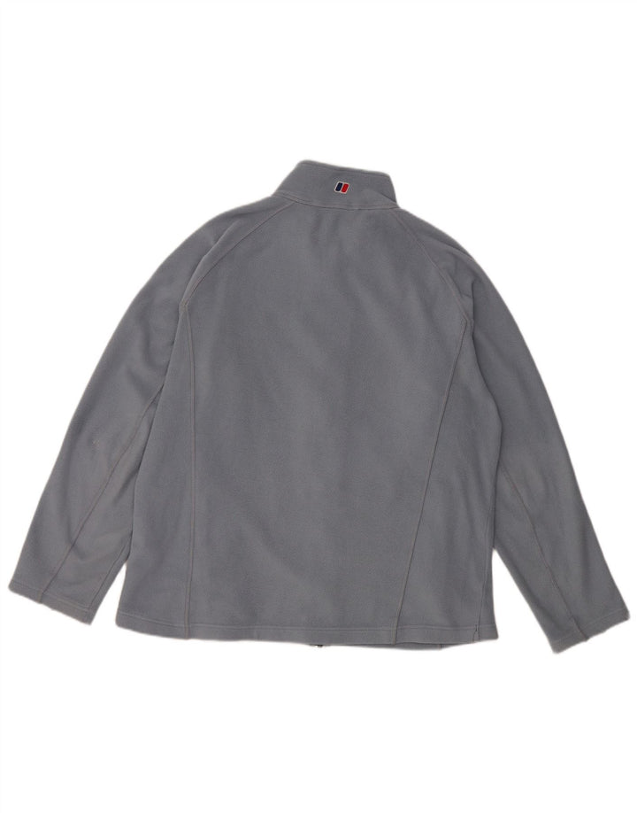 Berghaus Womens Fleece Jacket UK 14 Medium Blue Polyester