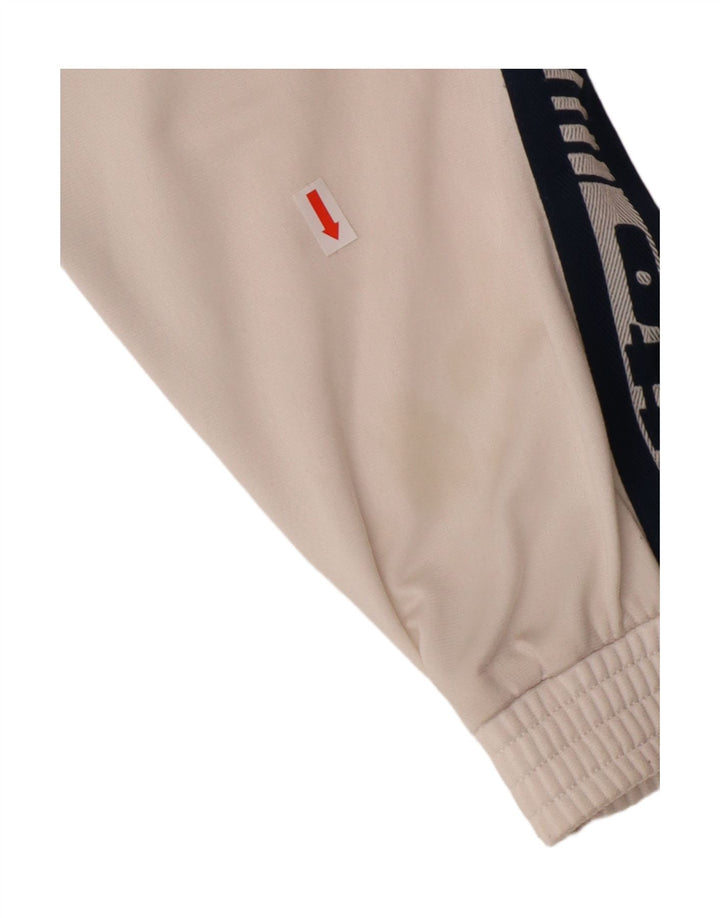 LOTTO Boys Graphic Tracksuit Top Jacket 11-12 Years Off White Polyester Vintage Lotto and Second-Hand Lotto from Messina Hembry 