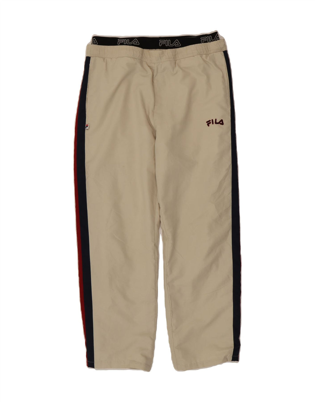 FILA Mens Tracksuit Trousers Medium  Beige Colourblock Polyester Vintage Fila and Second-Hand Fila from Messina Hembry 