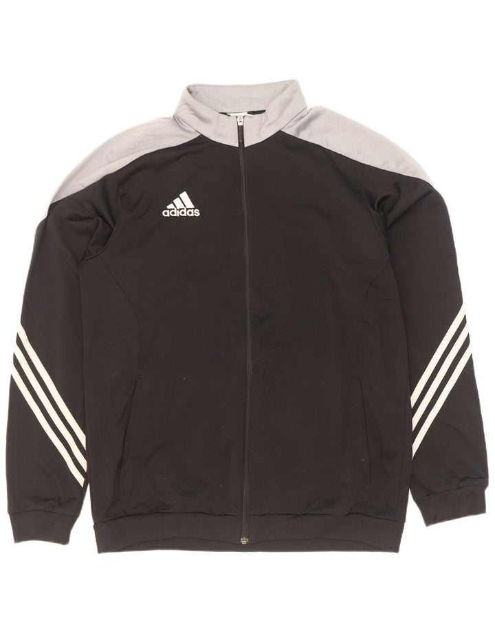 Adidas Veste de survêtement pour homme Large Noir Colorblock Polyester