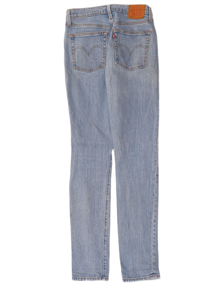 Levi's Womens 501 Slim Jeans W25 L32 Blue Cotton