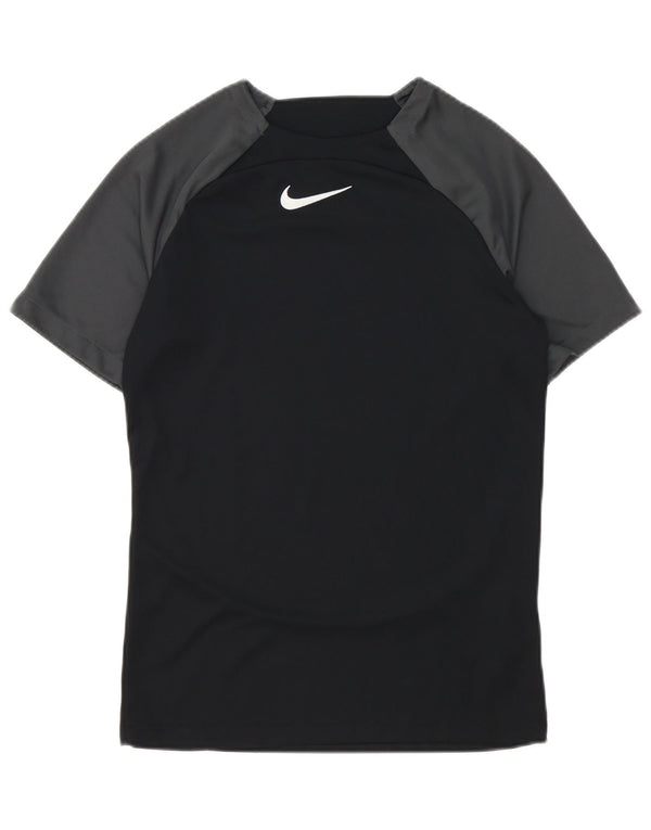 Nike Mens Dri Fit grafikus póló felső kis fekete Colourblock poliészter