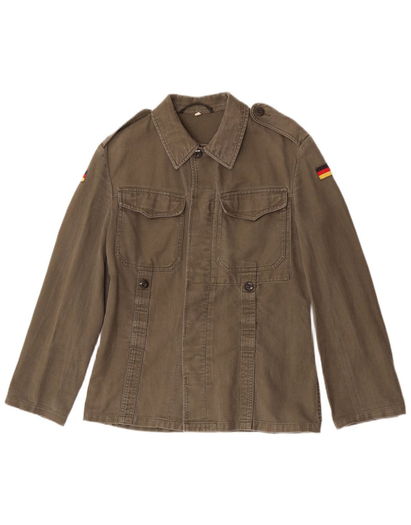 chemise militaire femme vintage UK 10 Petit Kaki
