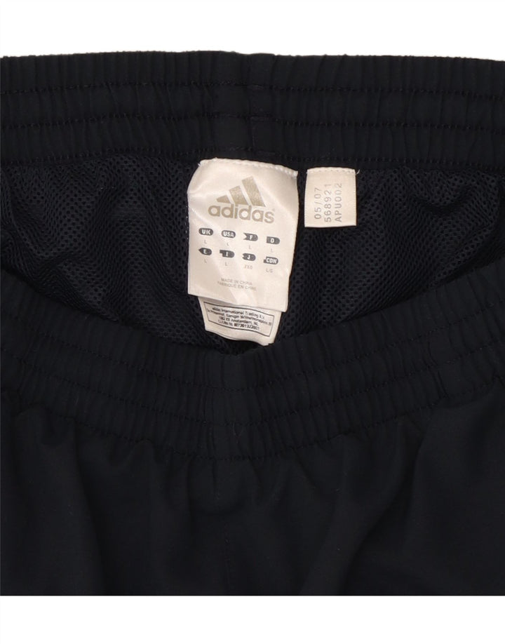 ADIDAS Mens Sport Shorts Large Navy Blue Polyester