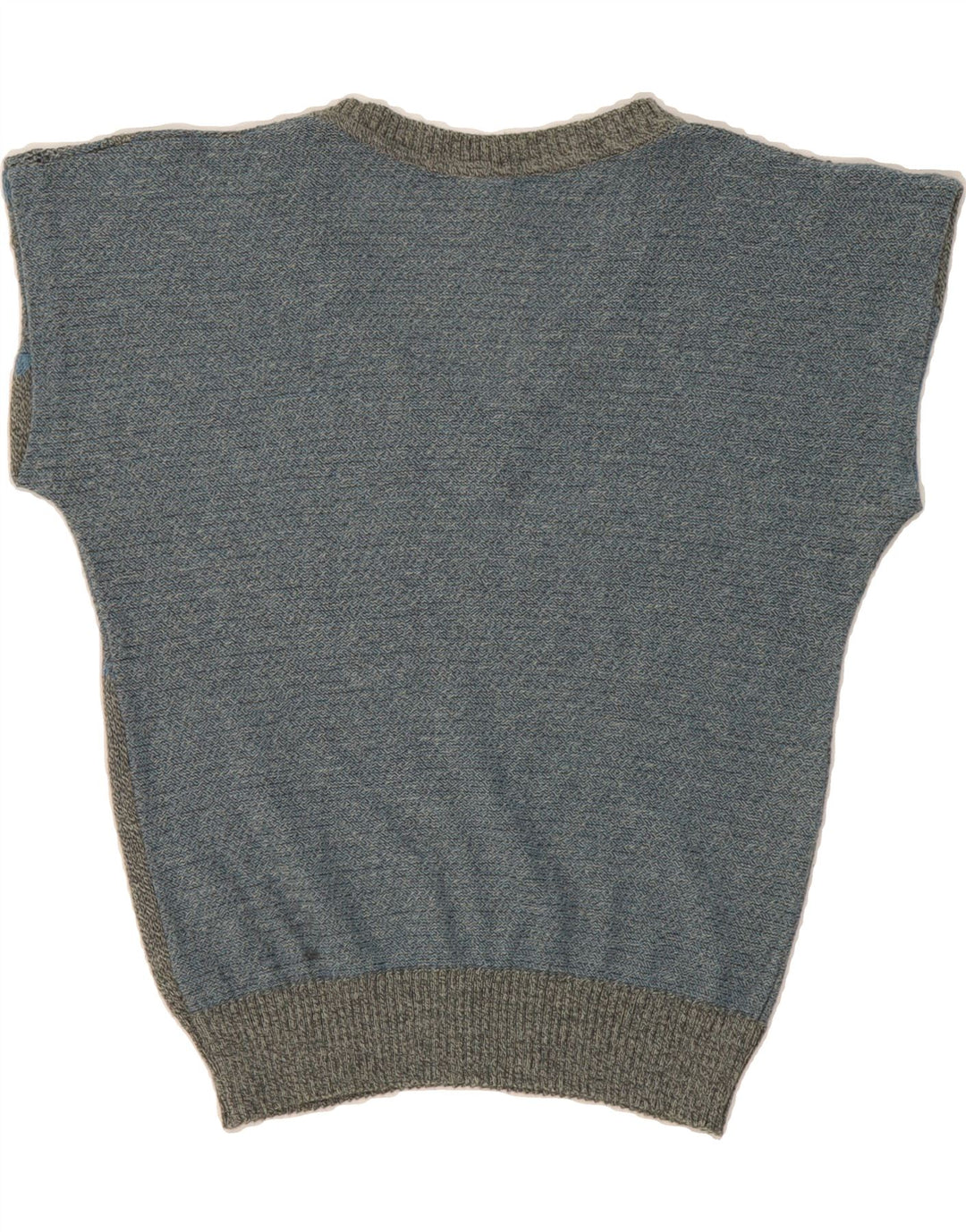 LIOLA Womens Vest Tank Top EU 38 Medium Grey Colourblock Vintage Liola and Second-Hand Liola from Messina Hembry 