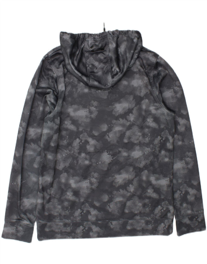 UNDER ARMOUR Mens Graphic Hoodie Jumper Small Grey Camouflage Polyester Vintage Under Armour and Second-Hand Under Armour from Messina Hembry 
