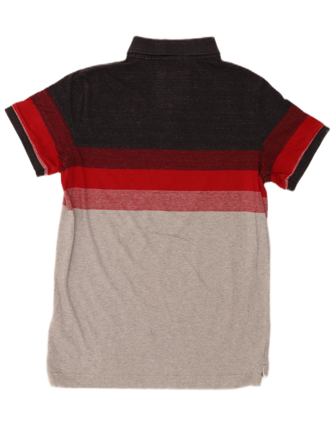 Superdry Mens Polo Shirt Medium Grey Colourblock Cotton