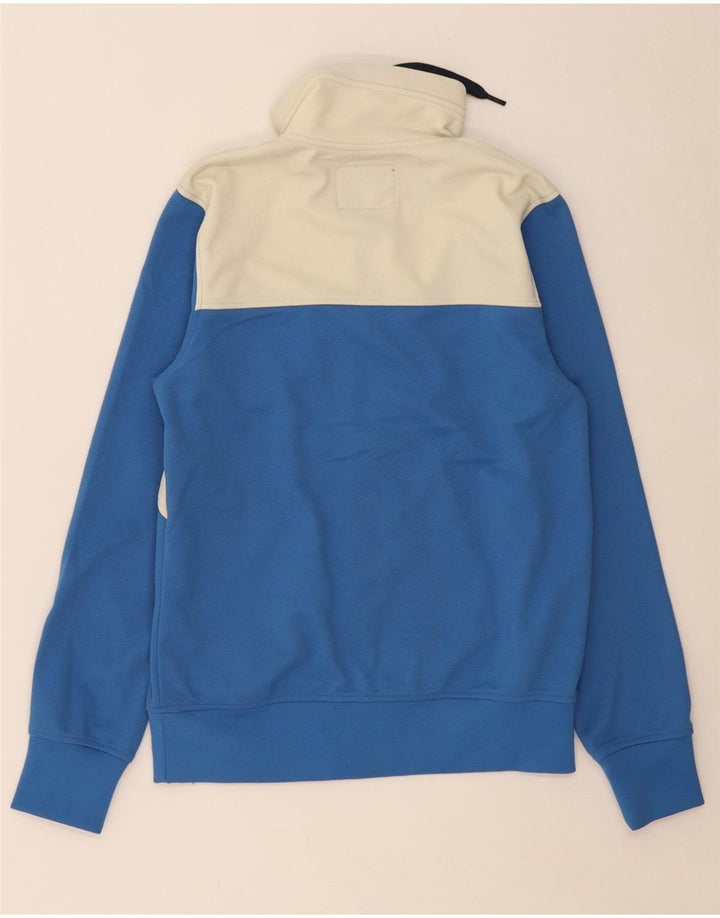 JACK & JONES Mens Graphic Tracksuit Top Jacket Medium Blue Colourblock