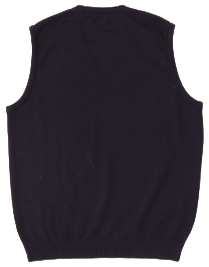 Maerz Muenchen Débardeur Homme IT 50 Laine Bleu Marine Moyen
