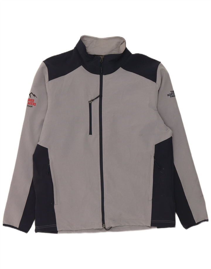 The North Face Veste de survêtement pour homme Large Gris Colorblock Polyester