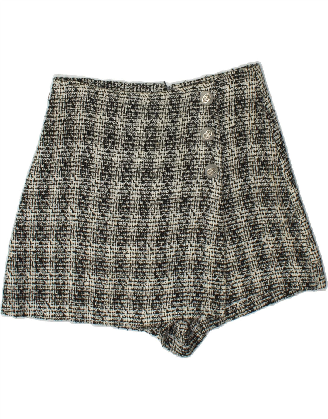 ROMAN'S Womens Crazy Pattern 2 Piece Set UK 8 Small W26  Grey Check Vintage Roman's and Second-Hand Roman's from Messina Hembry 