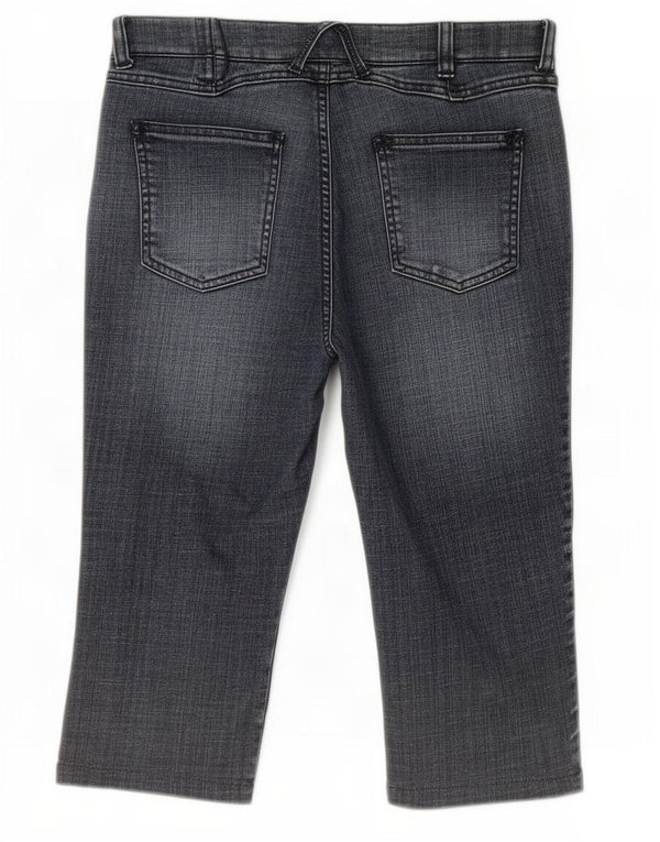 Monsoon Womens Bermuda Denim Shorts UK 12 Medium W30 Blue Cotton