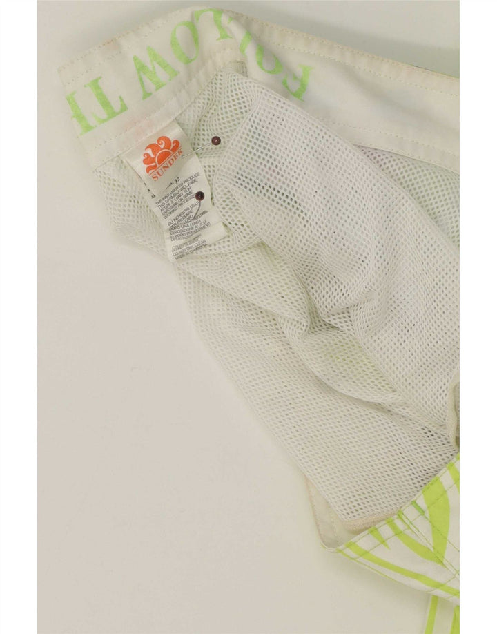 Sundek Herre badeshorts Medium Green Floral Polyester