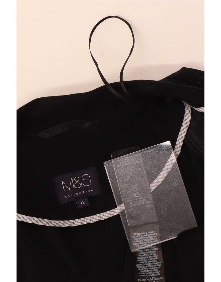 Jachetă pentru femei Marks & Spencer Open Blazer UK 12 Poliester mediu negru