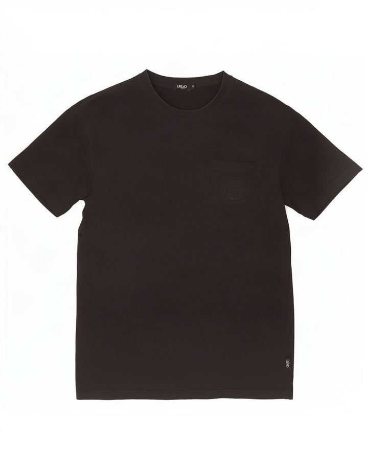 Liu Jo Mens T-Shirt Top Small Black Cotton