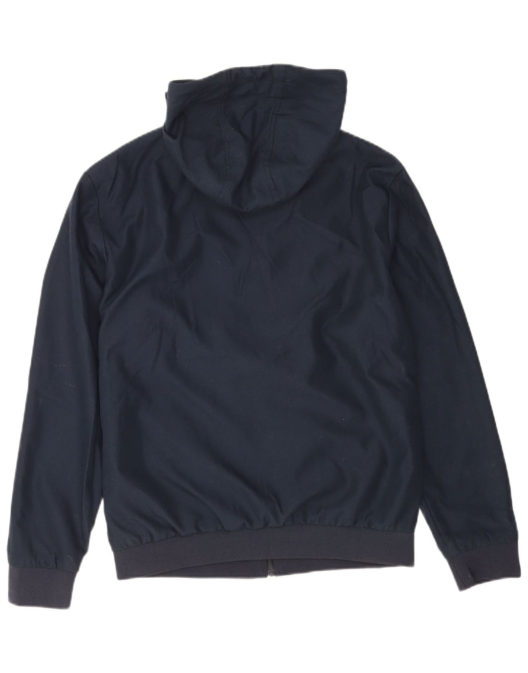 Jack & Jones Mens Hooded Bomber Jacket UK 40 Large Navy Blue Polyester