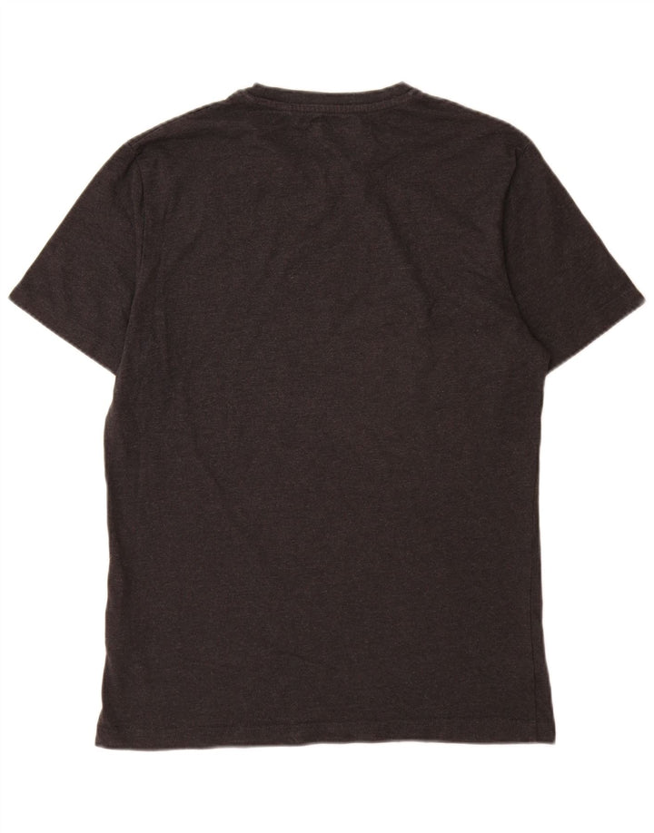 Penguin Mens Graphic T-Shirt Top Medium Black Cotton