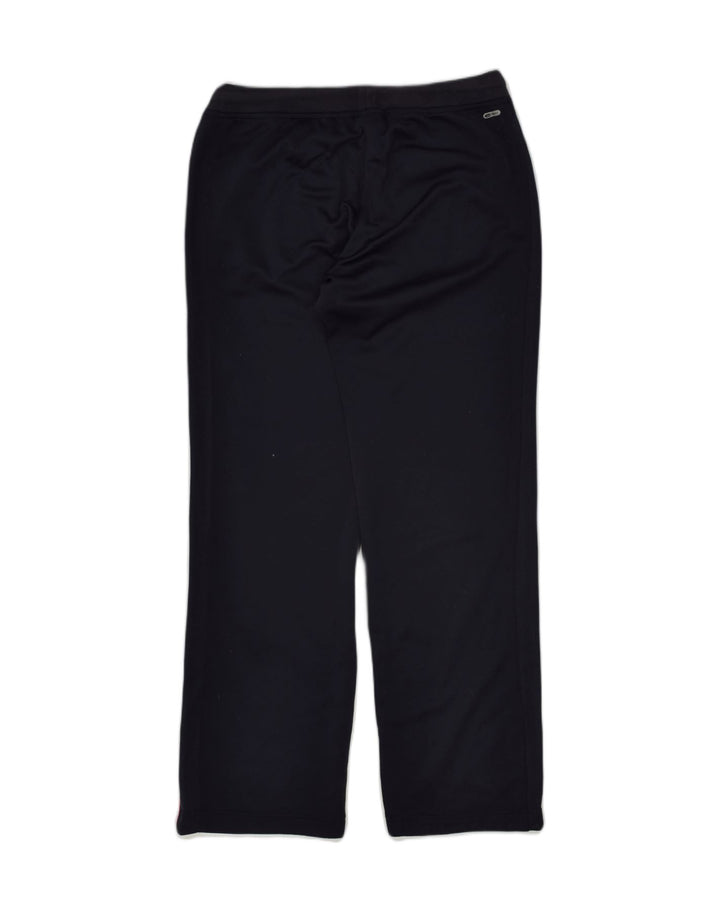PUMA Womens Tracksuit Trousers UK 12 Medium Navy Blue Polyester | Vintage Puma | Thrift | Second-Hand Puma | Used Clothing | Messina Hembry 