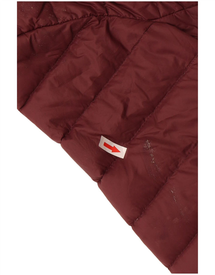 Schott Mens Hooded Padded Jacket UK 40 Large Burgundy Nylon