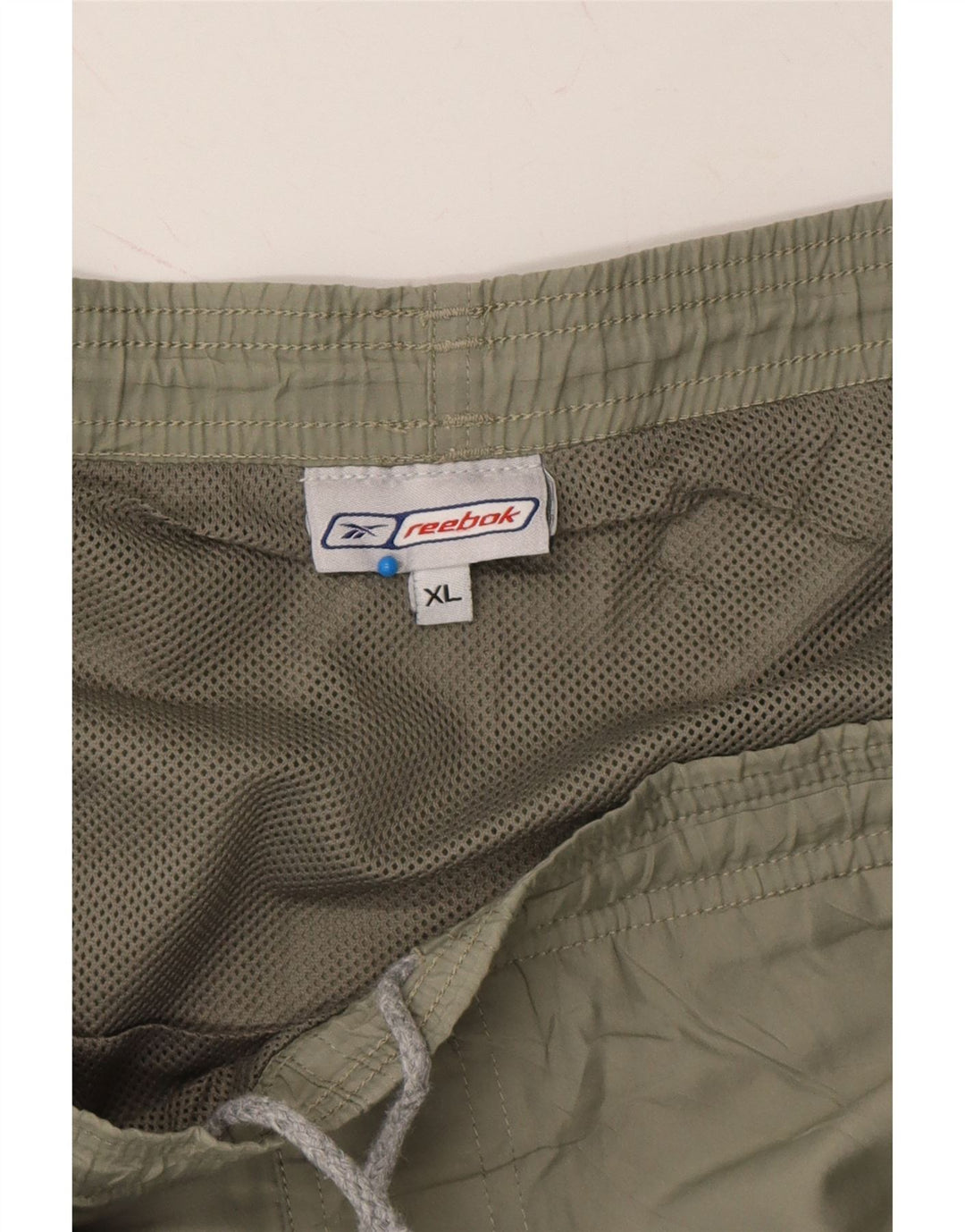 REEBOK Mens Sport Shorts XL Khaki Polyester Vintage Reebok and Second-Hand Reebok from Messina Hembry 