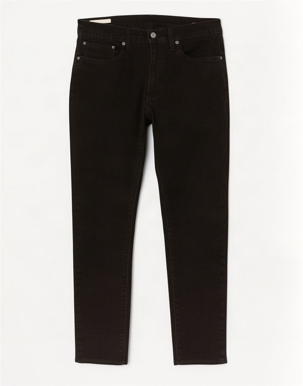 Levi's Herren Slim Jeans W34 L30 Schwarze Baumwolle