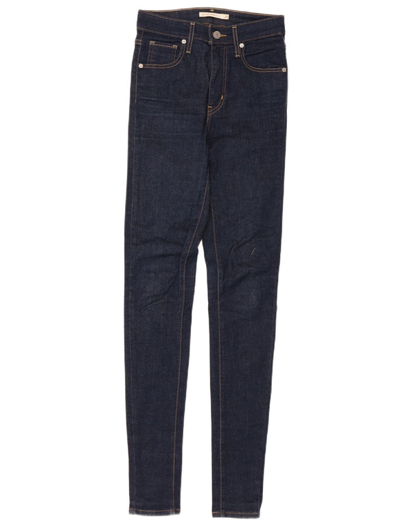 Blugi super skinny pentru femei Mile High Levi's W25 L32 bleumarin