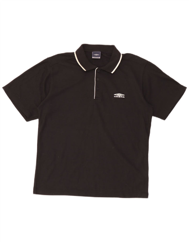 Umbro Herre Polo Shirt Medium Sort Polyester