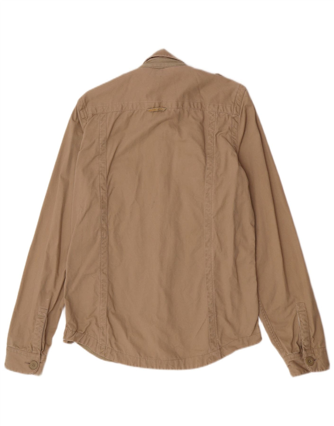 Superdry Mens Military Shirt Large Beige Cotton