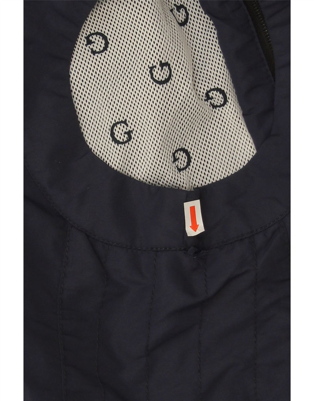 Guess Mens Graphic Sleeveless Tracksuit Top Jacket XL Navy Blue Polyester