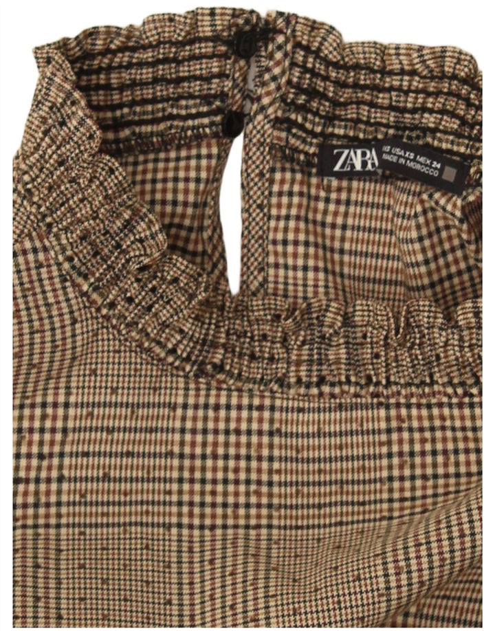 Abito basic da donna Zara UK 6 XS Beige pied de poule
