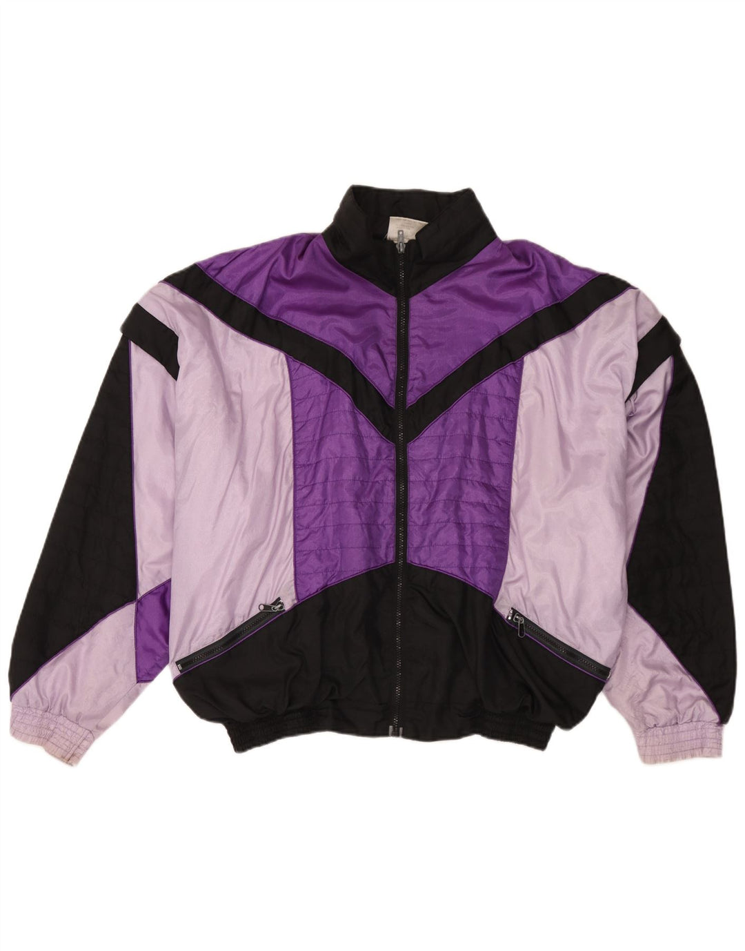 Genesis Mens Tracksuit Top Jacket XL Purple Colourblock