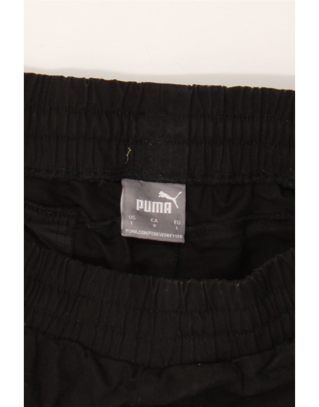 PUMA Mens Sport Shorts Large  Black Cotton Vintage Puma and Second-Hand Puma from Messina Hembry 