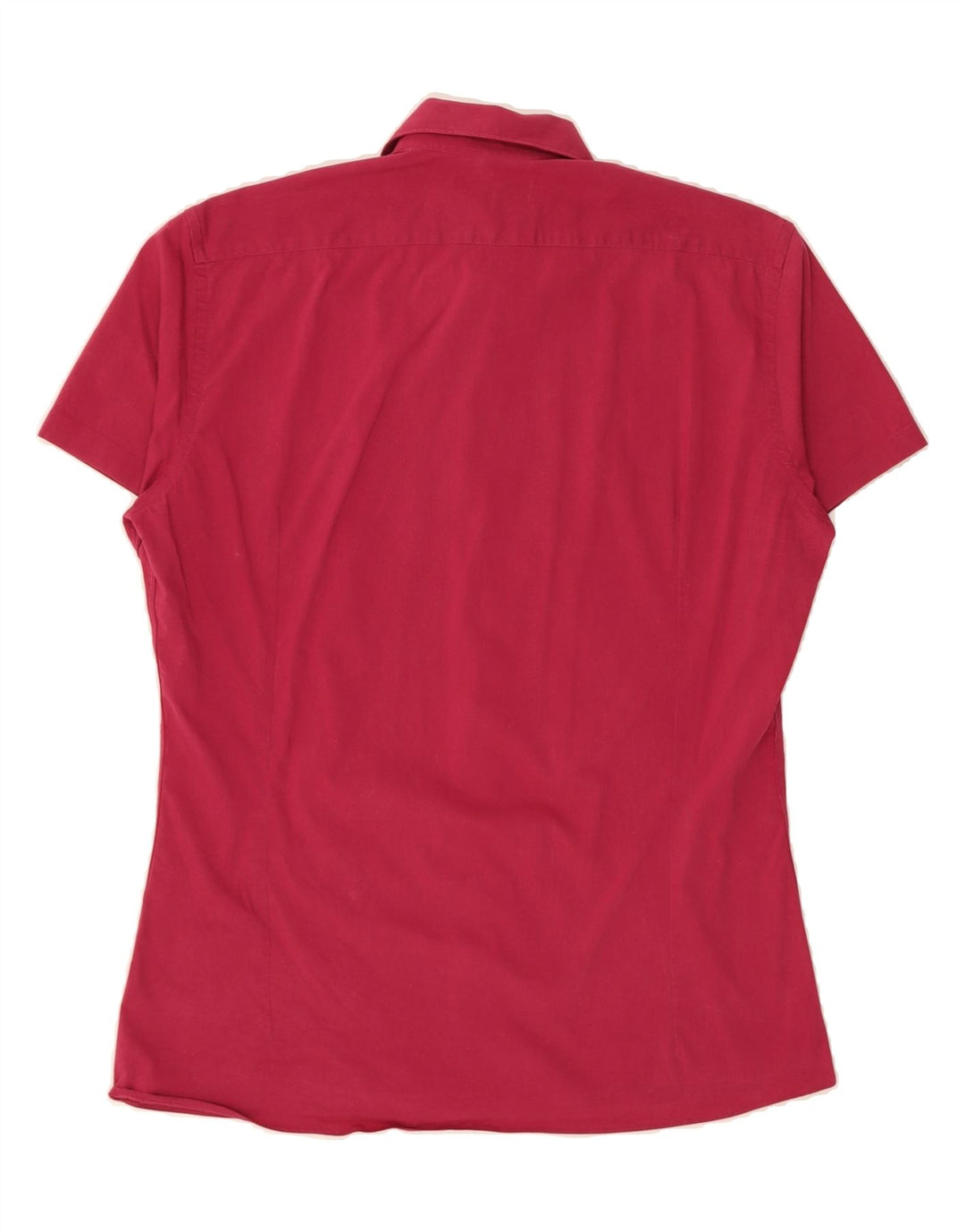 DKNY Mens Short Sleeve Shirt Size 15 1/2 Medium Red Vintage Dkny and Second-Hand Dkny from Messina Hembry 