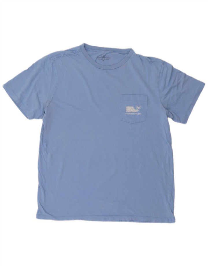 Vineyard Vines Mens Graphic T-Shirt Top Medium Blue Cotton