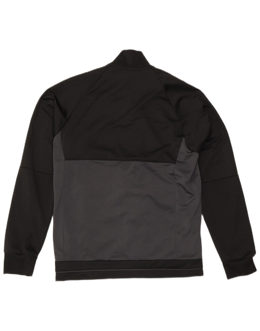 Adidas Mens Tracksuit Top Jacket Medium Black Colourblock Polyester