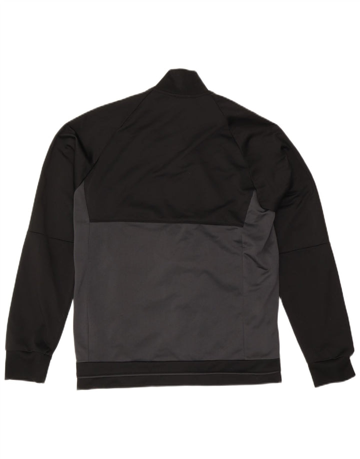 Adidas Mens Tracksuit Top Jacket Medium Black Colourblock Polyester