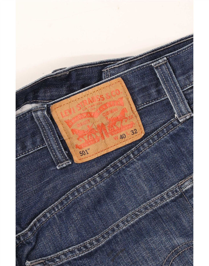 Męskie proste dżinsy Levi's W40 L32 Niebieski klasyczny