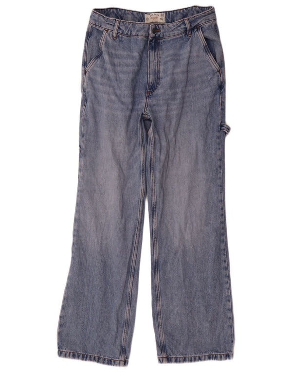 Fat Face Dame Cargo Loose Jeans UK 12 Medium W30 L31 Blå Bomuld